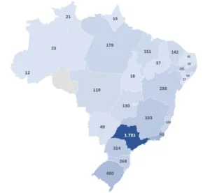 Mapa De Migração De Consumidores Para O Mercado Livre De Energia No Primeiro Trimestre De 2024.