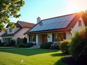 Painéis Solares Instalados Em Telhados